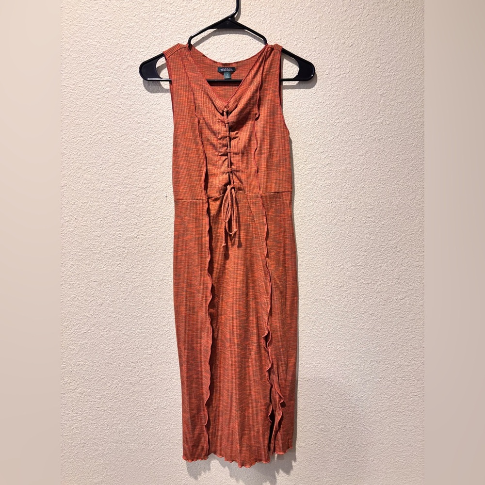 Orange Sleeveless Dress